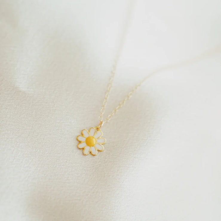 Flower Girl Necklace 14k Gold Fill 16-18"