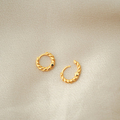 Twist Hoops Gold