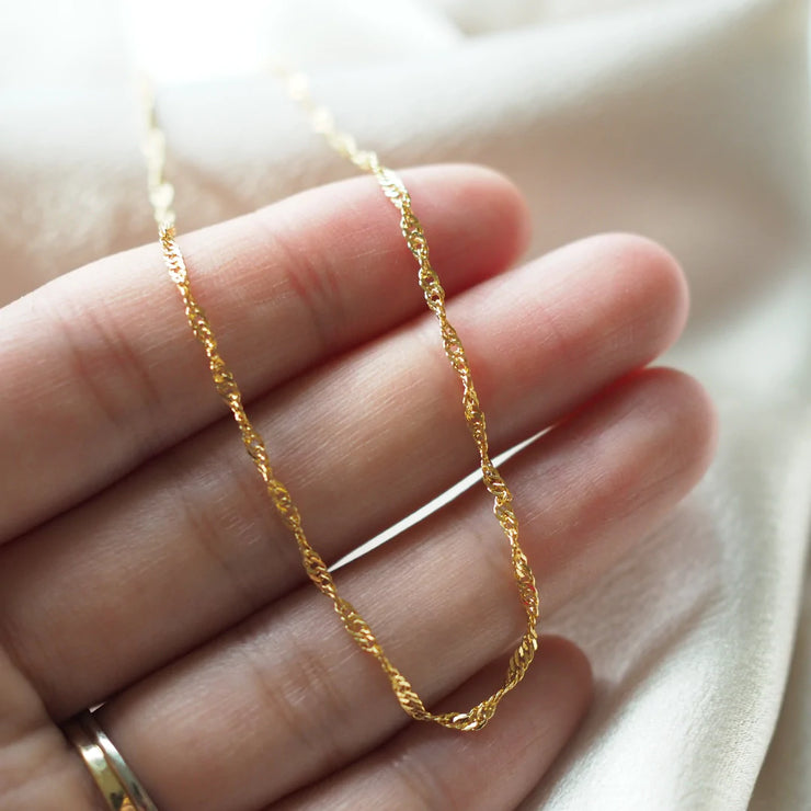 Rope Necklace 14k Gold Fill
