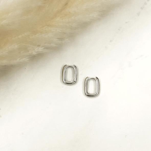 Jynn sterling silver hoops